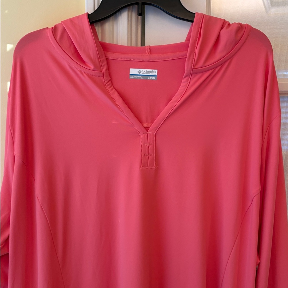 NWT 3X Columbia Coral Hooded Swim Suit Pullover loungewear